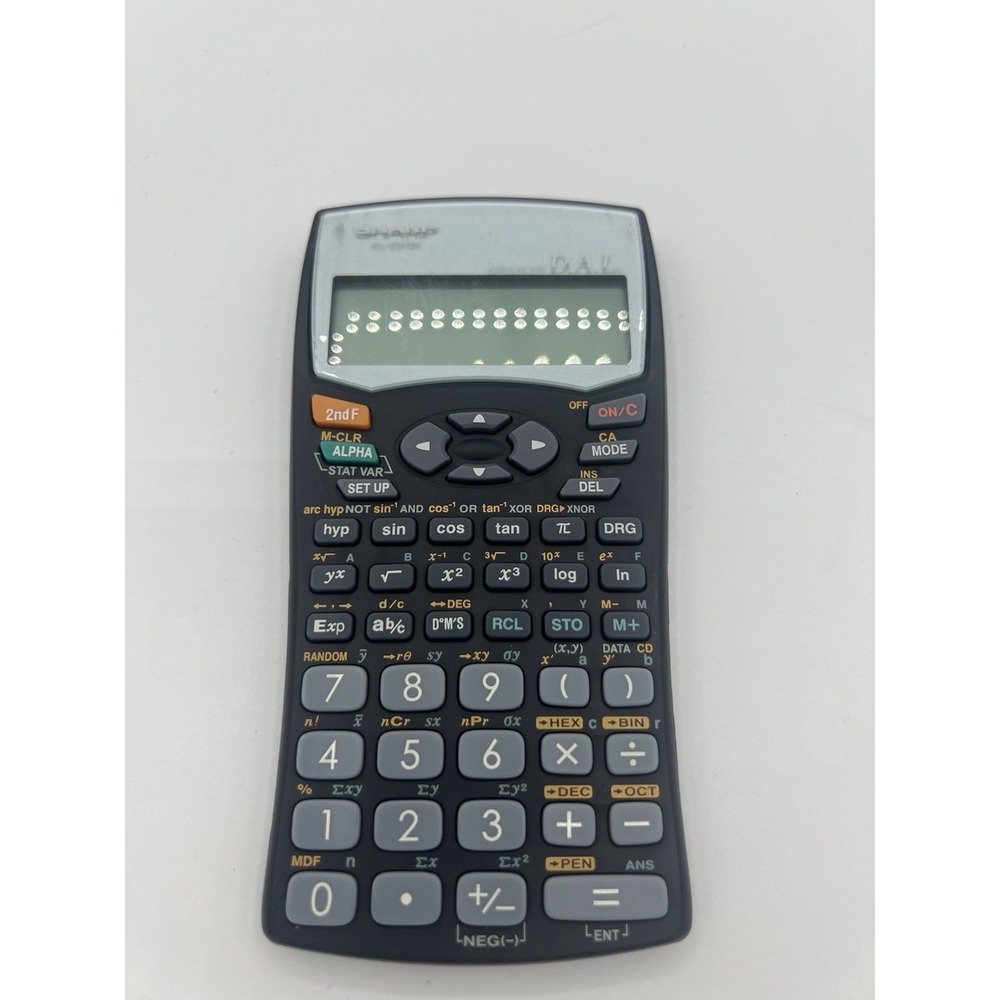 Sharp EL-531W Scientific Calculator 10-Digit LCD Battery Powered Tested Works